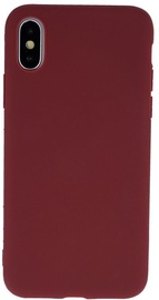 Mocco Ultra Slim Soft Matte Back Case For Apple iPhone XS Max Dark Red