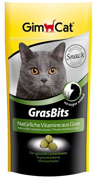 Barības piedevas, vitamīni kaķiem Gimborn GrasBits, 0.05 kg