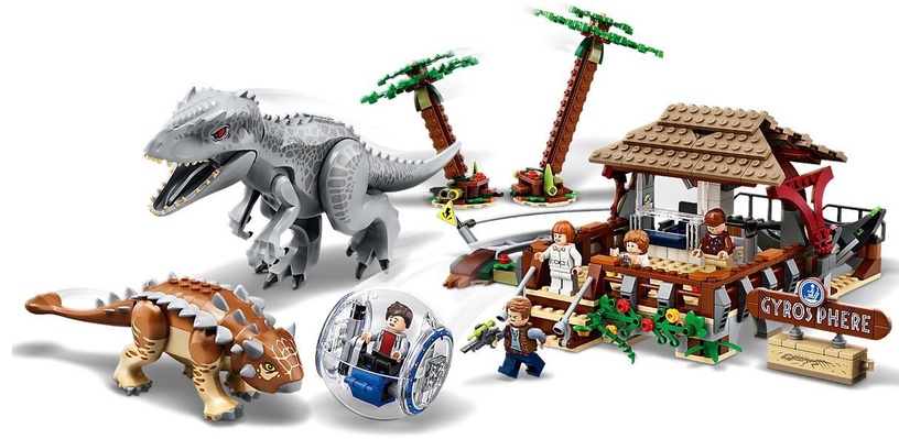 Конструктор LEGO Jurassic World Индоминус-рекс против анкилозавра 75941, 537 шт.