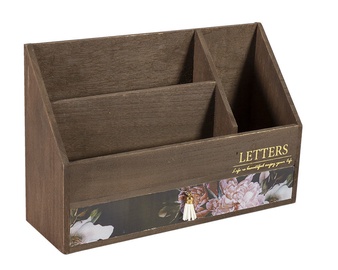 Home4you Martha Newspaper Basket Dark Brown