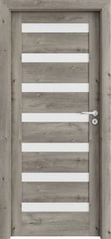 Siseukseleht Porta D7 PORTAVERTE D7, vasakpoolne, siberi tamm, 203 x 74.4 x 4 cm