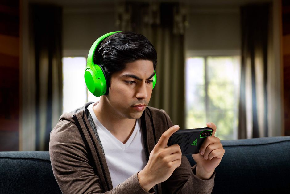 Žaidimų ausinės Razer Opus X, žalios - Senukai.lt