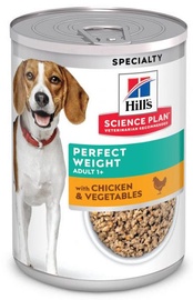 Hill's Science Plan Mature Adult Wet Food Perfect Weight w/ Chicken & Vegetables 363g