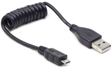 Провод Gembird USB to USB-micro USB 2.0 male, Micro USB male, 0.6 м, черный