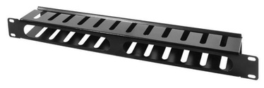 Paneel LogiLink Covered Cable Organizer 19'' 1U Black