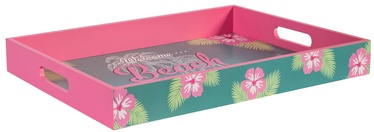 Home4you Wooden Tray Beach Bar L Pink