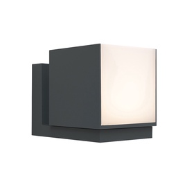 Šviestuvas Lutec Cuba, 12W, LED, IP54, antracito, 10 cm x 14.8 cm