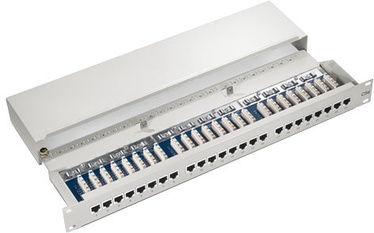 Equip Patch Panel Cat.5e 24-Port Shielded Patch Panel Grey 327324