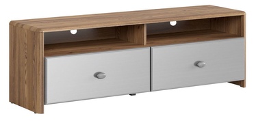 Black Red White Leda TV Cabinet Sibiu Larch/Silver