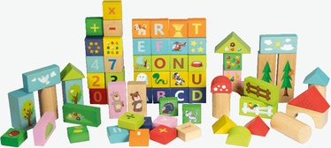 Konstruktors Trefl Wooden Building Blocks 61338, 70 gab.