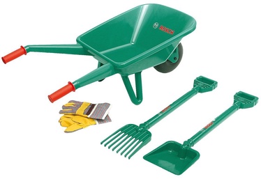Садовая игрушка, тачка с аксессуарами Klein 2752, зеленый