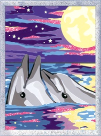 Krāsošanas komplekts Ravensburger Dolphins, daudzkrāsains