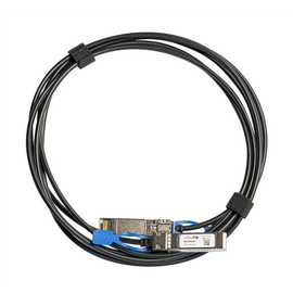 Võrgukaabel MikroTik XS+DA0001, must, 1 m