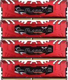 G.SKILL Flare X for AMD 64GB 2400MHz CL15 DDR4 KIT OF 4 F4-2400C15Q-64GFXR