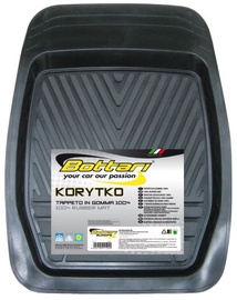 Резиновый автомобильный коврик Bottari Front Carpet Black, 1 шт.