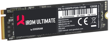 GoodRAM IRDM Ultimate SSD M.2 + HHHL Adapter 120GB PCIE IRU-SSDPR-P34A-120-80A