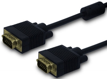 Savio CL-29 D-Sub Cable Black 1.8m Black 10pcs