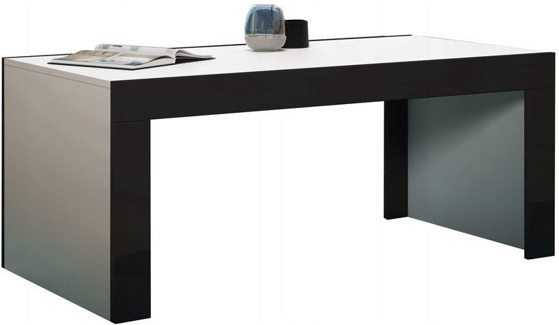 Žurnalinis staliukas Pro Meble Milano, baltas/juodas, 120 cm x 60 cm x 50 cm