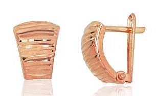Diamond Sky 14K Red Gold Earrings Classic XV
