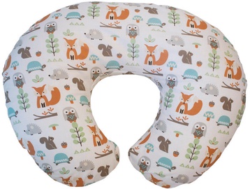 Chicco Boppy Pillow With Cotton Slipcover Modern Woodland