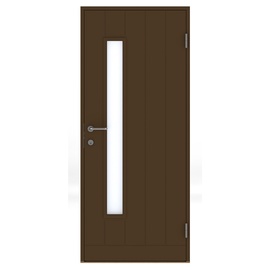 Durvis B034, kreisais, brūna, 210 x 100 x 5 cm