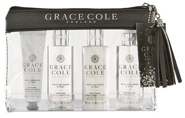 Grace Cole Luxury Travel Essentials 4pcs White Nectarine & Pear