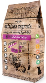 Sausā suņu barība Wiejska Zagroda, tītara gaļa, 9 kg
