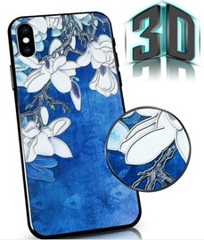 Mocco Flowers Back Case 3D for Huawei P40 Lite Blue
