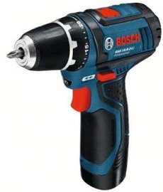 Bosch GSR 10.8-2-LI Cordless Drill w/2x2Ah Batteries