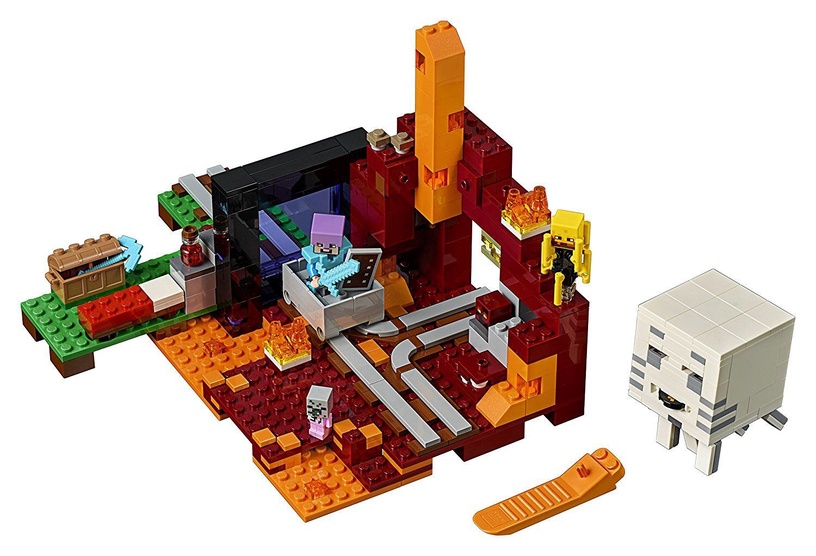 Konstruktor LEGO Minecraft Netheri portaal 21143, 470 tk