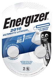 Elementai Energizer BELK5-CR2016D, CR2016, 3 V, 2 vnt.