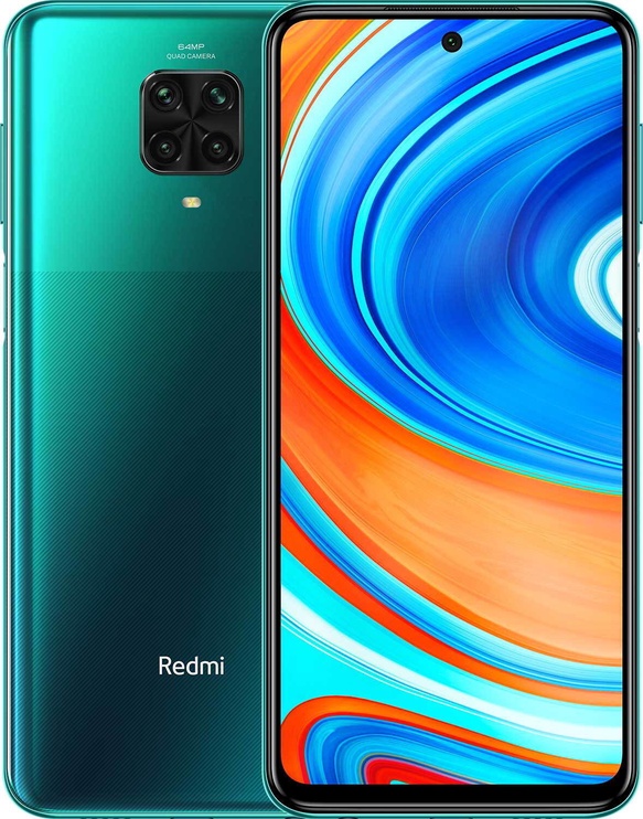 Mobilusis telefonas Xiaomi Redmi Note 9 Pro, žalias, 6GB/64GB