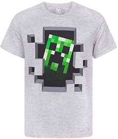 Jinx Minecraft Creeper Inside Men's Premium T-Shirt Grey L