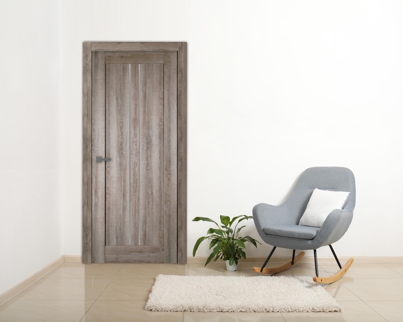 Полотно межкомнатной двери Belwooddoors Čelsy, универсальная, дубовый, 200 см x 60 см x 4 см