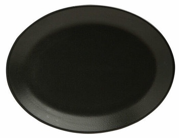 Porland Seasons Oval Plate 23.7x31cm Black