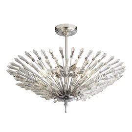 Krištolinis lubinis šviestuvas Searchlight Fan 2526-6CC, 6 x 7W G9