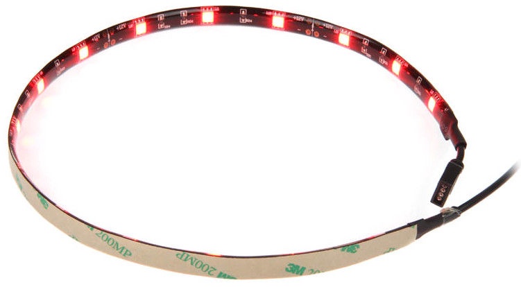 LED juostelė su priklijuojamu tvirtinimu Akasa, raudona