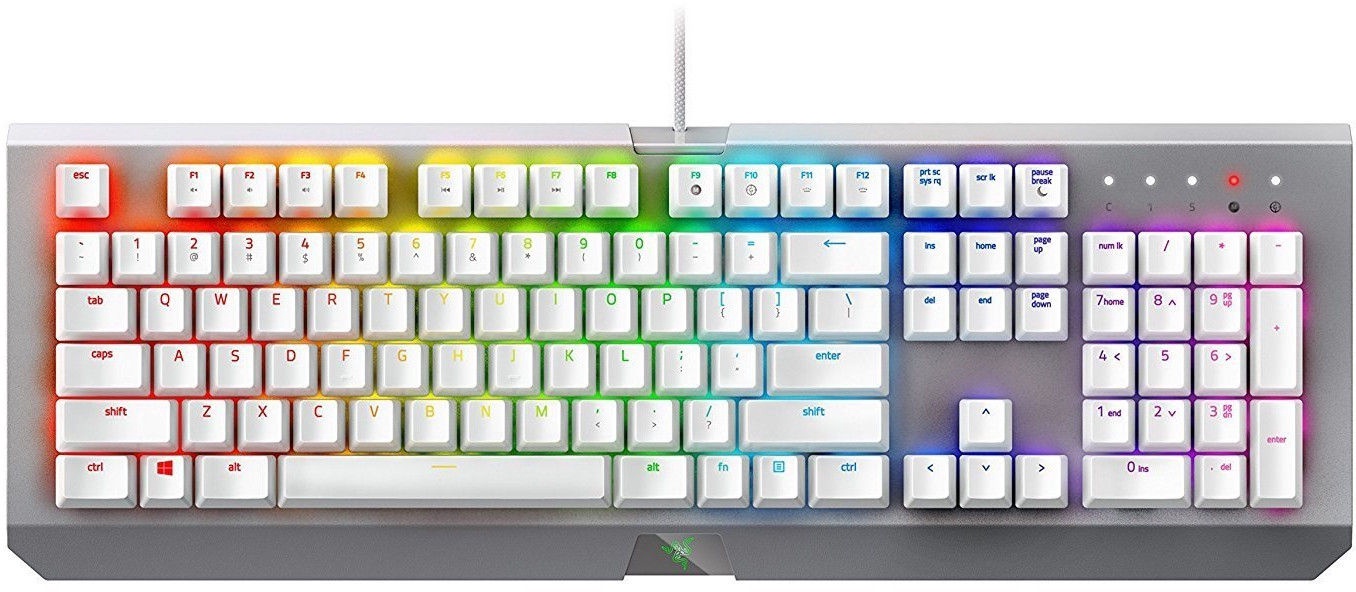 razer blackwidow x chroma mercury white edition