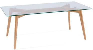 Signal Meble Table Oslo L1 Glass/Oak 120x60cm