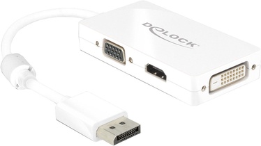 Delock Adapter Displayport 1.1 to VGA/HDMI/DVI White