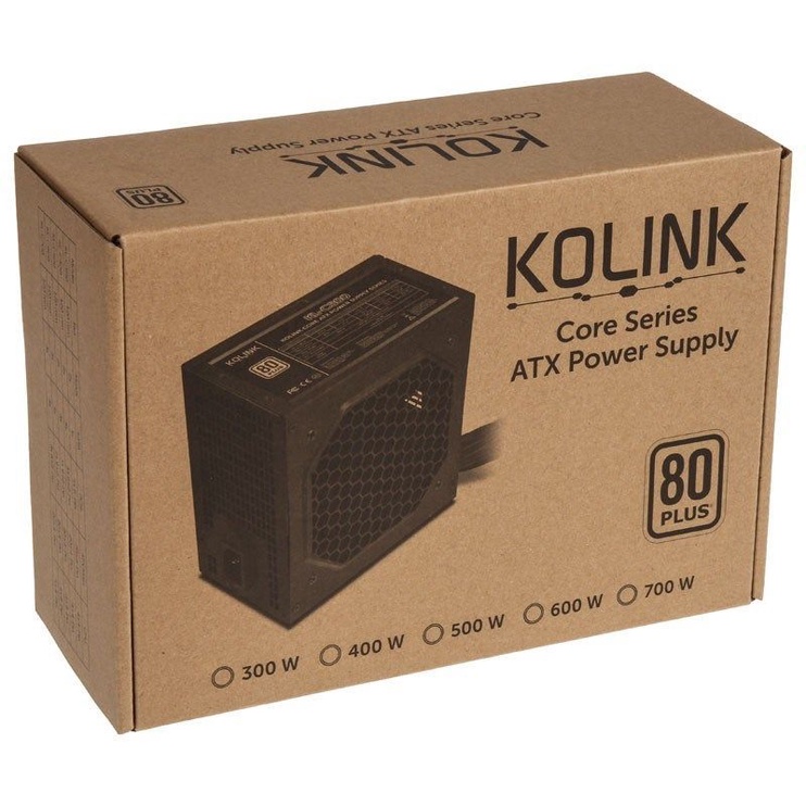 Блок питания Kolink KL-C600 600 Вт, 12 см, 26 дБ