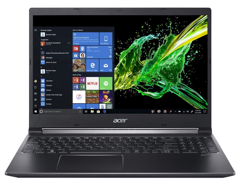 Sülearvuti Acer Aspire 7 NH.Q5SEL.004, Intel® Core™ i5-9300H, 8 GB, 256 GB, 15.6 ", Nvidia GeForce GTX 1050, must