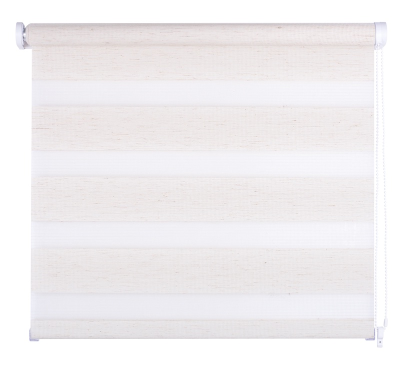 Veltņu aizkari Domoletti D&N Colours S023, balta/bēša, 1600 mm x 1700 mm