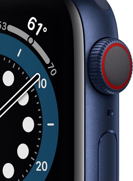 Viedais pulkstenis Apple Watch 6 GPS + Cellular 40mm M06X3EL/A, zila