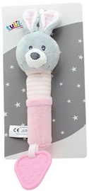 Axiom New Baby Plush Toy With Sound And Teether Bunny 17cm