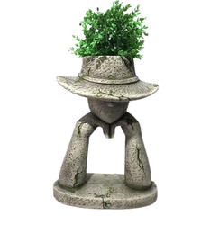 Dekorācija, 230 mm x 280 mm x 380 mm, pelēka