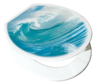 Sēdeklis Karo-Plast Wave 16203, zila/balta, 46 cm x 37 cm