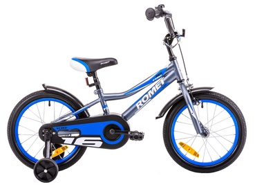 Vaikiškas dviratis Romet Tom 16 Graphite Blue 19