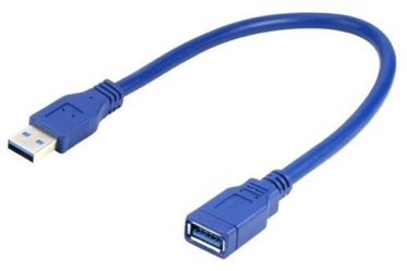 Gembird Cable USB 3.0 / USB 3.0 Blue 0.15m