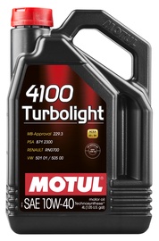 Motoreļļa Motul Turbolight 4100 10W - 40, daļēji sintētiska, vieglajam auto, 4 l